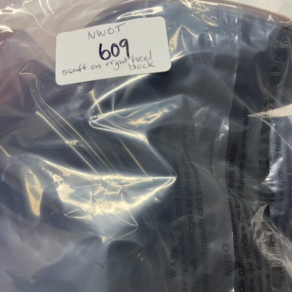 ALDO Suede Ankle Boots Stacked Heel Wrap Tassel Detail Black Women's US 8.5 NWOT - Picture 13 of 14